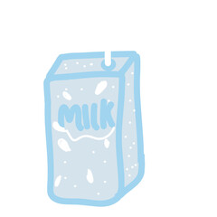 blue plastic bottle milk