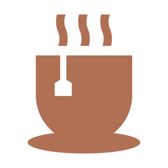 Hot Coffee Cup Logo Icon. Coffee Mug with Steam. 