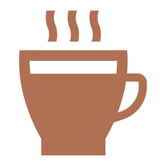 Hot Coffee Cup Logo Icon. Coffee Mug with Steam. 