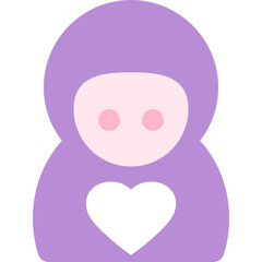 baby flat icon