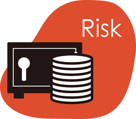 信用金庫への預け入れのリスクのイラスト