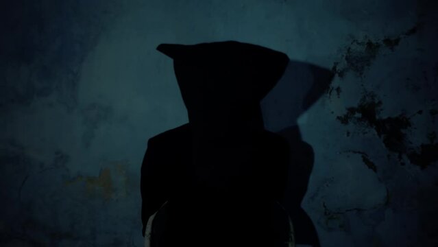 Close-up shot of a hostage tied to a chair, cinematic lighting HD footage.