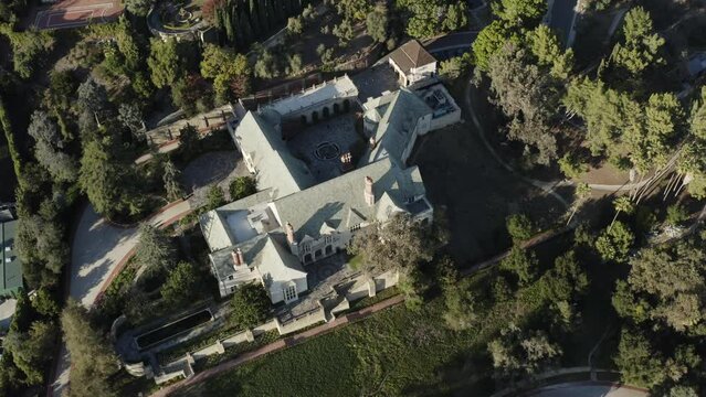 top view of the villa