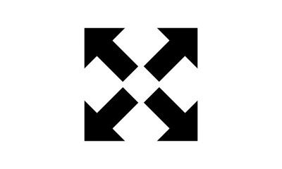 Arrow logo template icon vector image