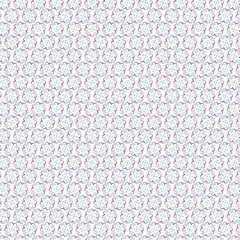 Floral and geometric with basic round, star, diagonal, hexagonal, shape patterns