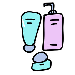 illustration of a mixer skincare