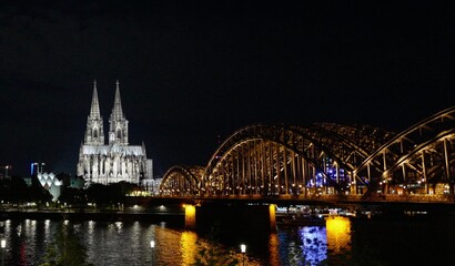 Naklejka premium Köln Deutzer Brücke