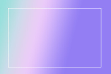 Background with pastel tones and white frame, purple, pink, yellow, green, gradation, gradation pastel.