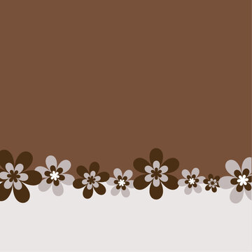 Retro flowers background