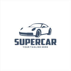 Super Car Logo Design Vector Image