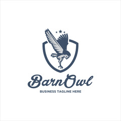 Owl Bird Logo Design Vector Image