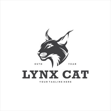 Lynx Cat Logo Design Vector Image