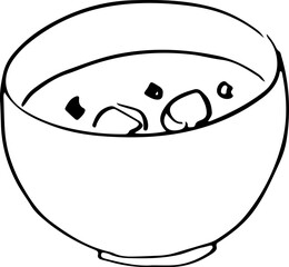 Miso soup sketch