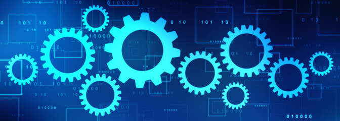 Process management, optimization operation, fix strategy industry, transmission gears wheel, software update status, Cog Gear Wheel on the technology abstract background