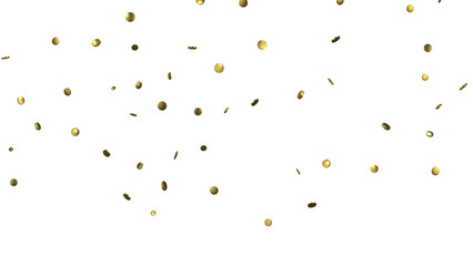 Glittering golden confetti png. Glittering golden