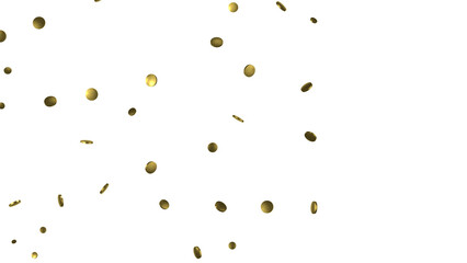 Glittering golden confetti png. Glittering golden