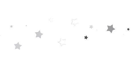 Silver star of confetti. - png transparent