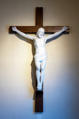 Crucifix on Wall - 598332874