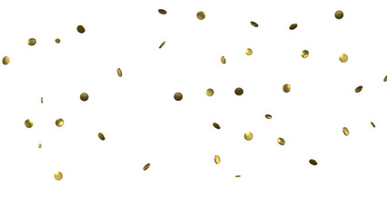 Glittering golden confetti png. Glittering golden
