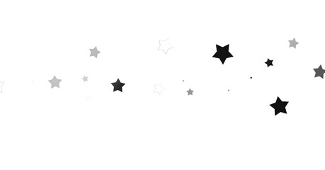 Silver star of confetti. - png transparent