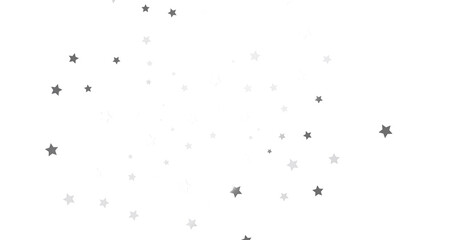 Group of silver stars isolated on white background. - png transparent