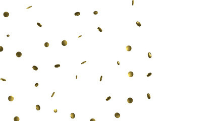 Glittering golden confetti png. Glittering golden