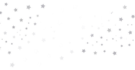 Silver star of confetti. - png transparent