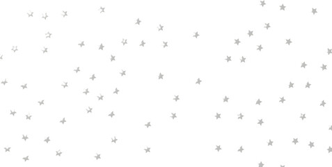 Seamless pattern with small silver stars on white background. - png transparent