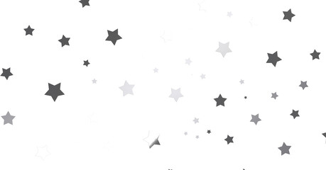 Obraz premium Silver star of confetti. - png transparent