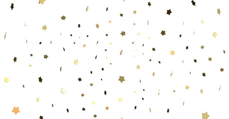 XMAS A gray whirlwind of golden snowflakes and stars. New