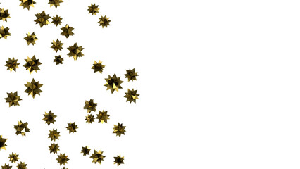 stars background, sparkle lights confetti falling. magic shining Flying christmas stars on night  (PNG transparent)