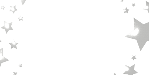 sparkling Christmas confetti falling isolated on white. magic shining flying stars glitter backdrop, sparkle border - png transparent