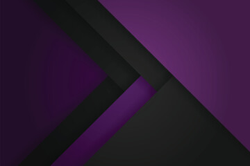 Modern Purple and Black abstract design geometric background, paper style
