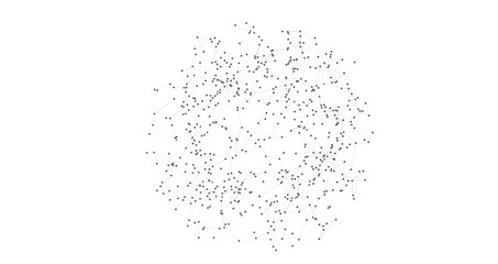 Multi color connected lines and dots network 3d illustration PNG transparent