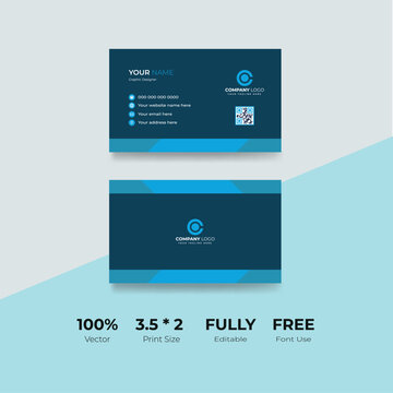 Clean and Simple Business Card vector Design