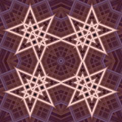 Square seamless patterns. Woven wonderful digital patterns. Modern fashion. Kaleidoscope