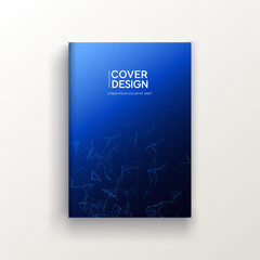 Cover design template for brochure, annual report, magazine, booklet.