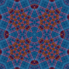 Obraz premium Square seamless patterns. Woven wonderful digital patterns. Modern fashion. Kaleidoscope