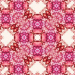 Square seamless patterns. Woven wonderful digital patterns. Modern fashion. Kaleidoscope