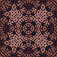 Square seamless patterns. Woven wonderful digital patterns. Modern fashion. Kaleidoscope