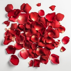 Background Red rose petals