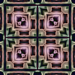 Square seamless patterns. Woven wonderful digital patterns. Modern fashion. Kaleidoscope