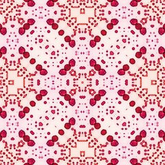 Square seamless patterns. Woven wonderful digital patterns. Modern fashion. Kaleidoscope