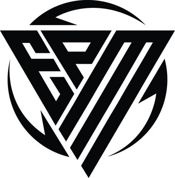 EPM Logo monogram with a triangle design template