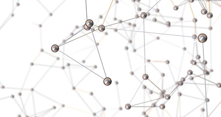 Motion of digital data flow. Communication and technology network concept with moving lines and dots PNG transparent