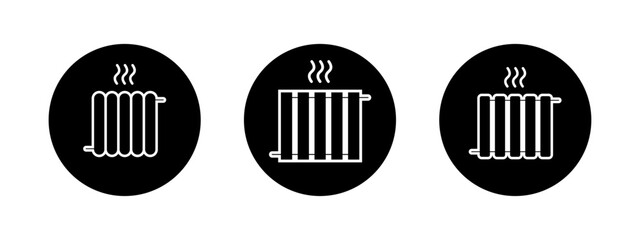 Heating radiator for design. Climate system for home. Winter season concept.