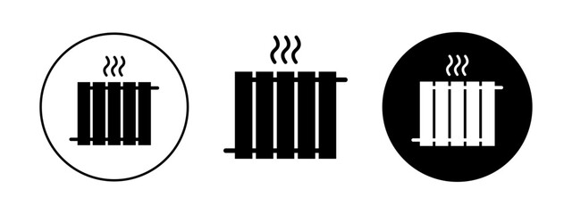 Heating radiator for design. Climate system for home. Winter season concept.