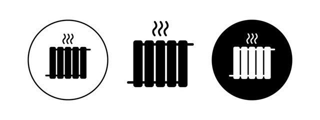 Heating radiator for design. Climate system for home. Winter season concept.
