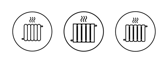 Heating radiator for design. Climate system for home. Winter season concept.