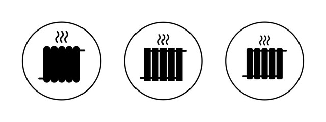 Heating radiator for design. Climate system for home. Winter season concept.